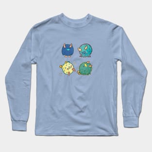 Hairy monster pals Long Sleeve T-Shirt